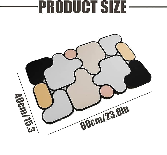 Special-Shaped Puzzle 5D Mat, Washable and Soft Floor Mat, Non-Slip Durable Floor Rug, Bathroom Toilet Door Mat