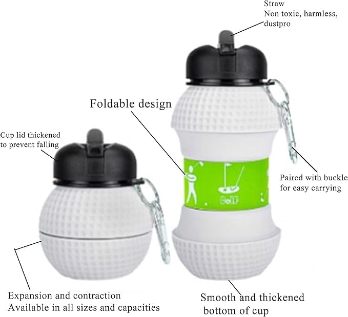 FOLDING BOTTLE GB Collapsible Water Bottles Soft Silicone Flask, Creative Funny Portable Foldable Water Bottle