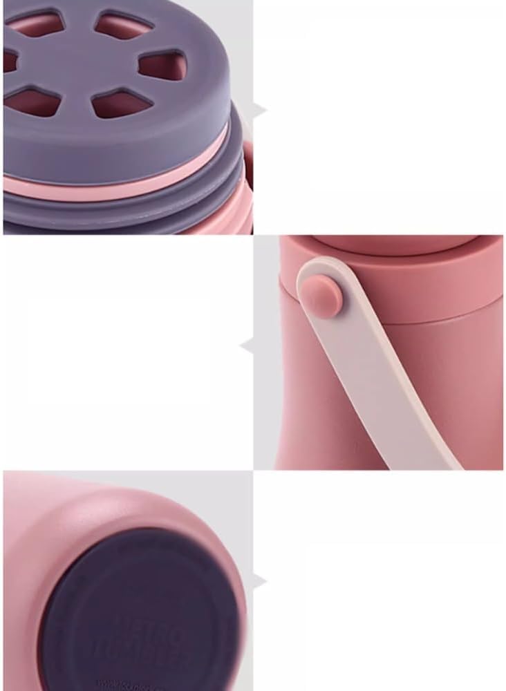 Vacuum Insulated Water Bottle with Handle, Stainless Steel, Tumbler Bottle with Hand Strap for Hot and Cold Drinks, Gym Water Bottle (Multicolour, 500ml)