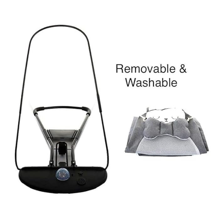 Infant Comfort Baby Bouncer Rocking Chair -Ergonomic Design Baby Bouncy Seats Foldable and Reclining Baby Sleeping & Swing Chair with Music - Upto 10 Kg, Multicolor