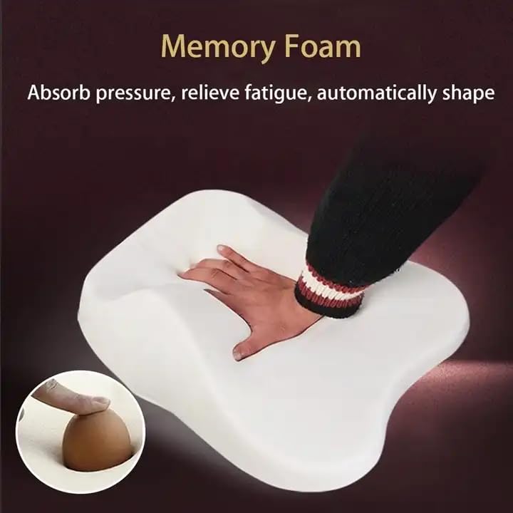 Memory Foam Car Neck Rest Pillow Seat Cushion Headrest Ergonomic Neck Support Help Relieve Neck Pain for Driver Front Back Seat