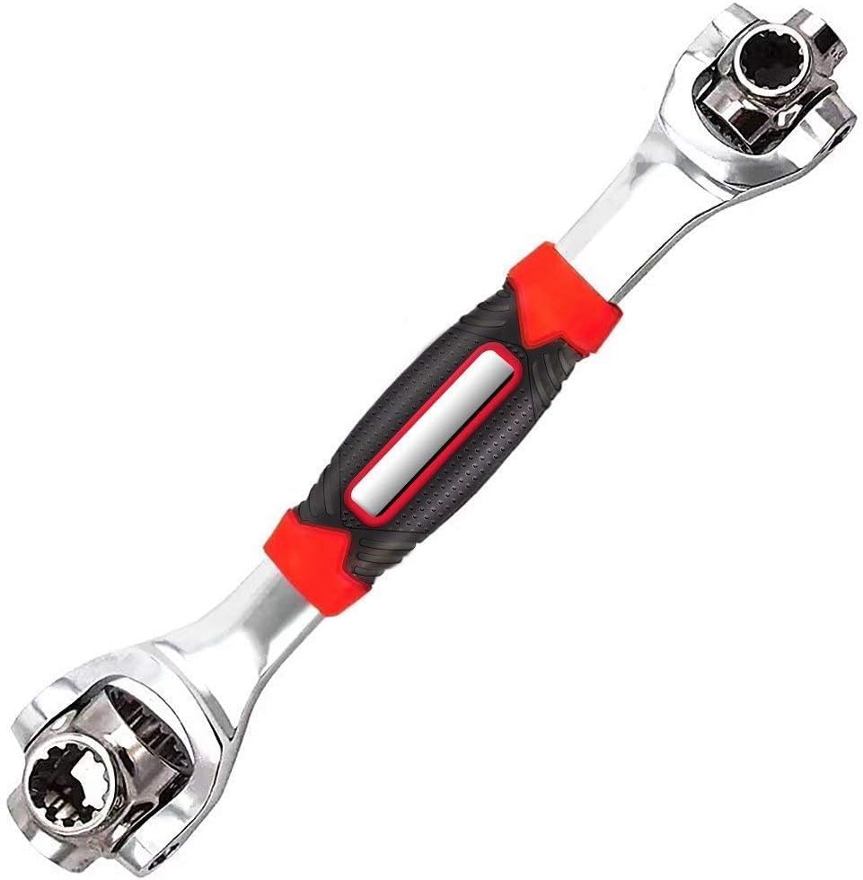 Tiger wrench 48 in 1 Swivel Head Multi Tool Spanne Tools Socket Works with Spline Bolts Multifunction PassTorx 360 Degree 6-Point Universal Furniture Car Repair