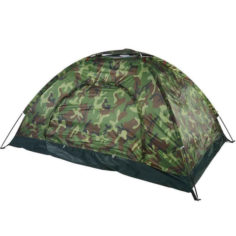 Military Picnic Camping Portable Waterproof 2/4 Person Outdoor Dome Tent (Army Color Tent (4 Person Tent)