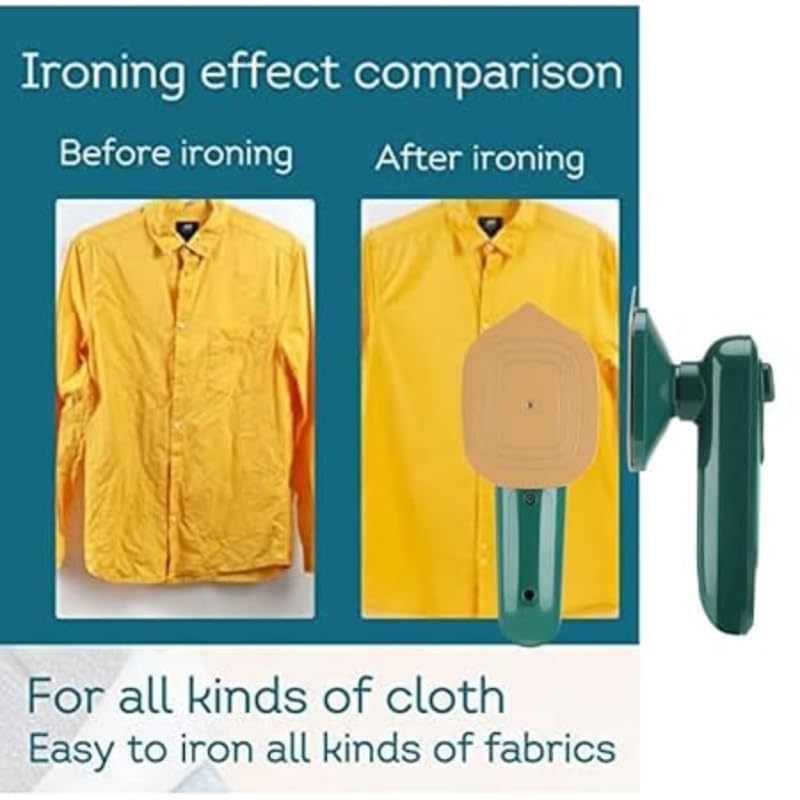 Portable Micro Steam iron, green iron Handheld Garment Steamer, Dry And Wet Wrinkles Removing Lightweight Steamer for Home Office