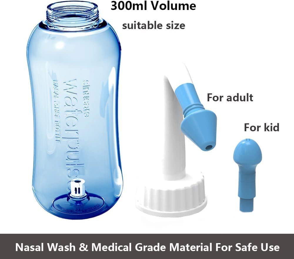 Nasal Wash Bottle, Abnaok Sinus Rinse and Nasal Irrigation Nasal Wash Bottle Pot Device Nasal Irrigation Perfect for Adult & Kid.