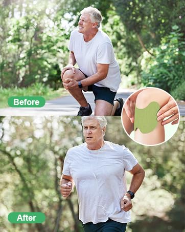 Herbal Pain Relief Knee Patches-30 Made with Natural Wormwood | Instant Extract Patch Relief of Joint Pains