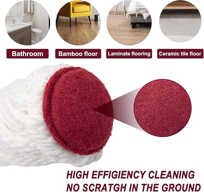 Microfiber Twist Mop for Floor Cleaning, Squeeze Twist Mop Stick, Durable Dust Easy to Use Floor Cleaner, Effective for Hardwood, Tile, and Laminate,