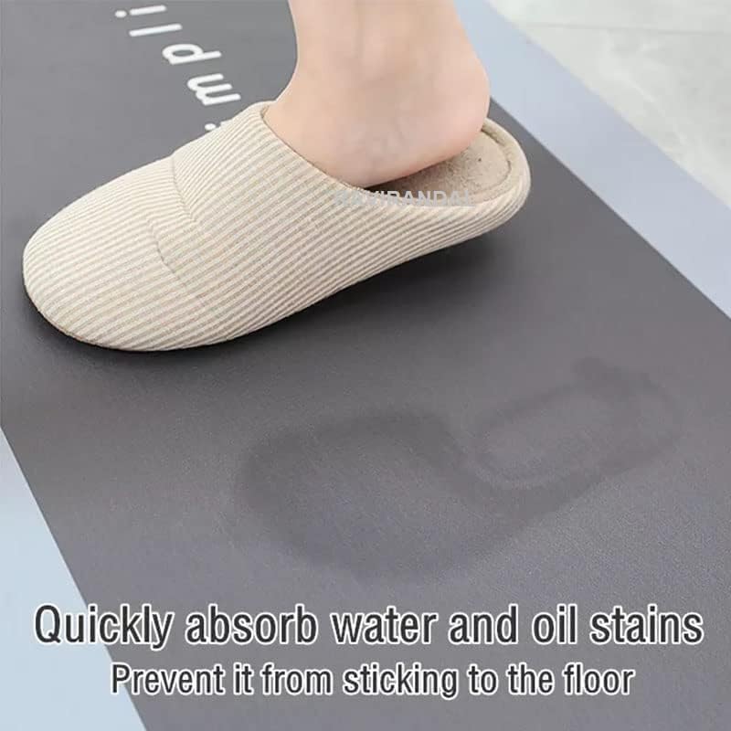 2 Pcs Kitchen Mats - Waterproof Memory Foam Standing Desk Floor Mat Non Slip Rugs, Comfort Runner Rug Floor Carpets For Kitchen Home Office, Sink & Laundry,