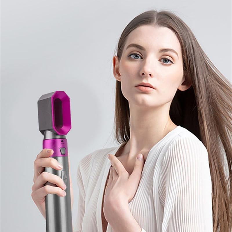 5 In 1 Hot Air Styler Hair Dryer Comb Multifunctional Styling Tool Fast Heating Crimper Wand Manual Curler In All Hair Type ,Negative Ion Comb For Straightening