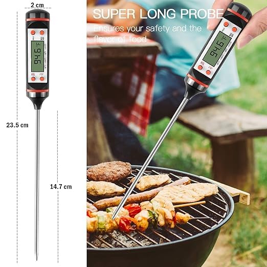 Digital LCD Cooking Food Meat Probe Kitchen BBQ Thermometer Temperature Test Pen| Instant Read