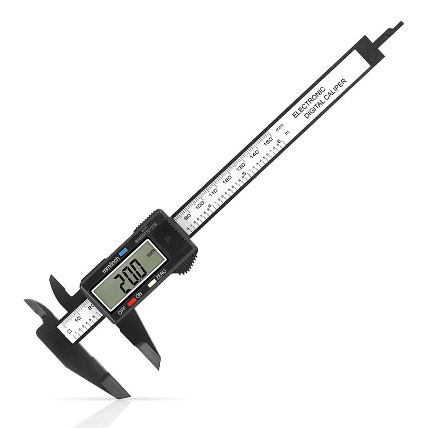 Electronic Digital Caliper Measuring Tool, Stainless Steel Vernier Caliper Digital, Easy Switch from Inch Metric, LCD Screen,0-6inch/150mm Caliper Measuring Tool for DIY/3D