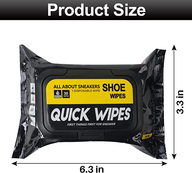 Natural Sneaker & Shoe Cleaner Wipes - 1 Packs of 80 - Portable Sneakers Cleaner Shoe Wipes Quickly Remove Dirt & Stains - These Disposable Shoe Cleaning Wipes Can