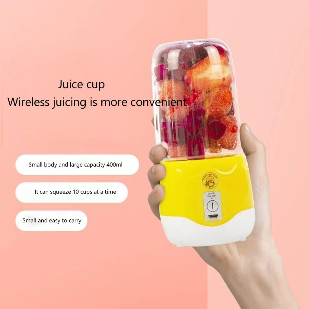 Portable Mini Juicer Blender, Multi-Function Personal Smoothie Maker, USB Rechargeable, for Juice