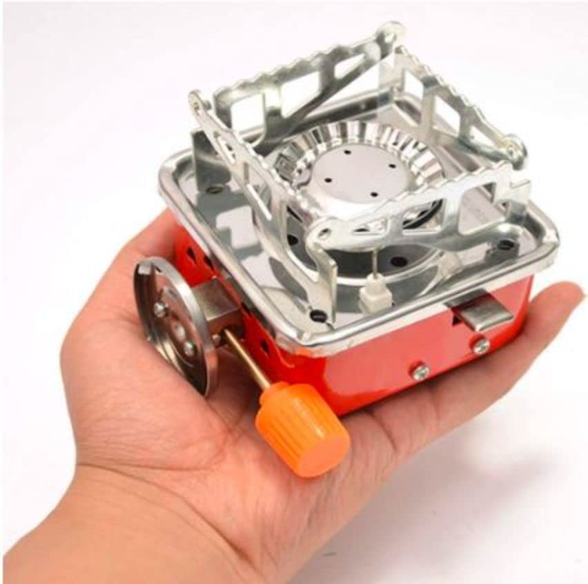 Portable Gas Stove, Camping Gas Stove, Butane Gas Stove, Small Gas Stove for Travelling, Mini Stove with Folding Furnace and Stainless Steel Body with Storage Bag for Hiking and Picnic
