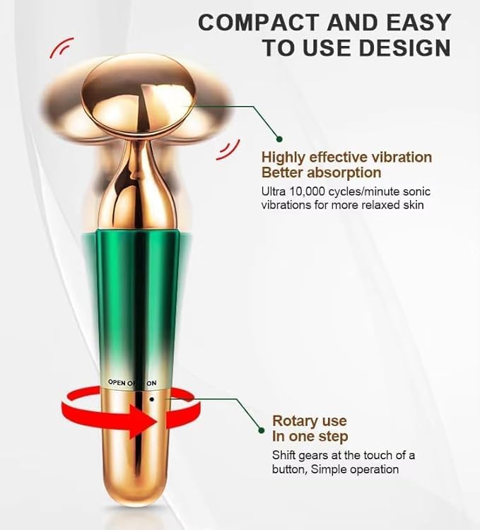 Premium 3 in 1 Face Neck Eyes Massager,Vibration Facial Massager for Skin Care, Face Sculpting Tool Multifunctional Neck Face Massager Beauty Device