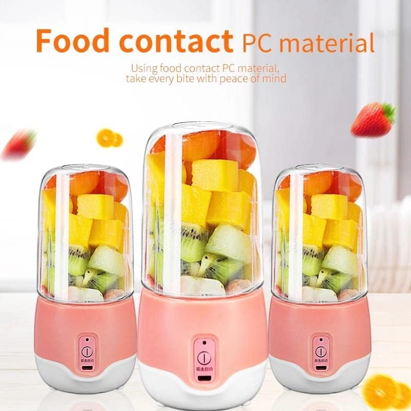 Portable Mini Juicer Blender, Multi-Function Personal Smoothie Maker, USB Rechargeable, for Juice