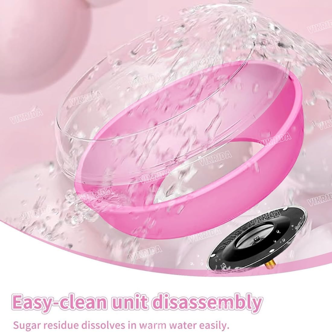 Sweet Cotton Candy Making Machine Cotton Candy Maker Automatic Mini Hard and Sugar Free Countertop Floss Maker with Sugar Spoon + Candy Floss Sticks - Multicolor