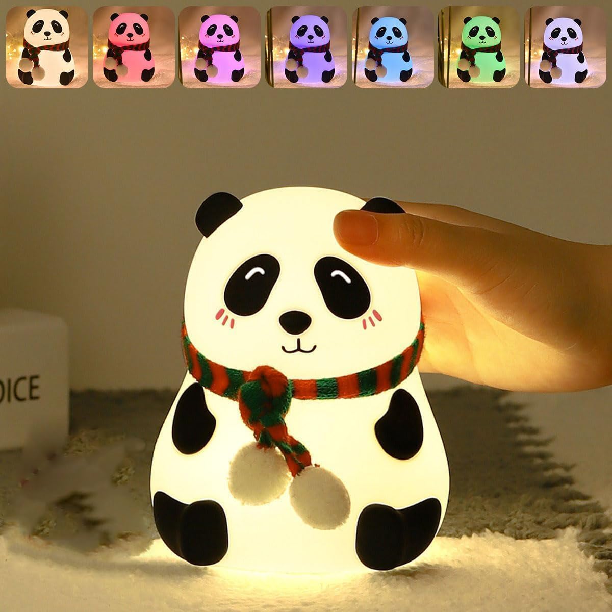 Panda Night Lamp for Bedroom, Cute Lamp, Panda Light, Room Decor, Valentine Gift for Girlfriend
