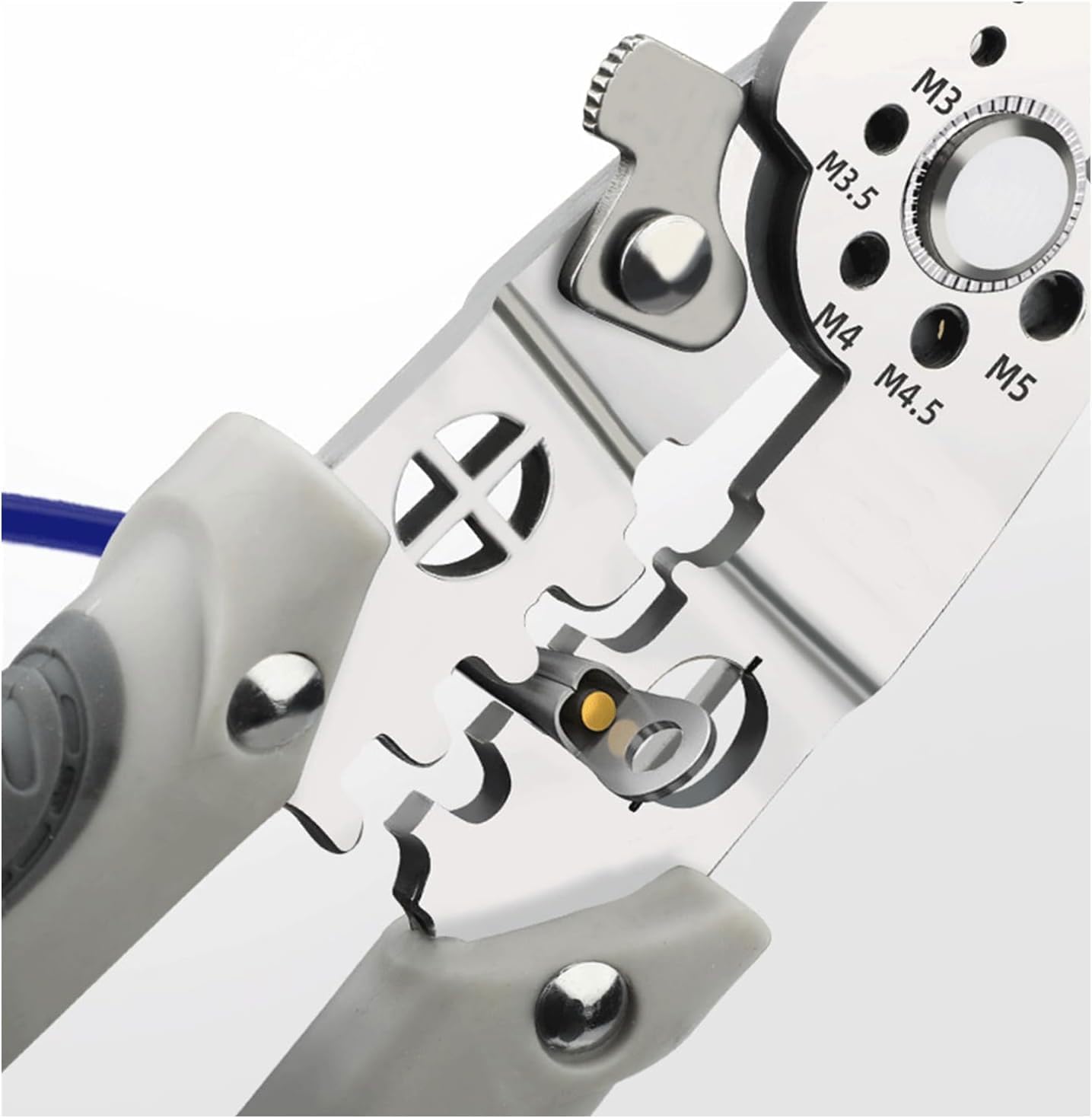 All in 1 Multifunction Stainless Steel Wire Stripper/Wire Crimping Tool, Wire Cutter, Wire Crimper, Cable Stripper, Wiring Tools