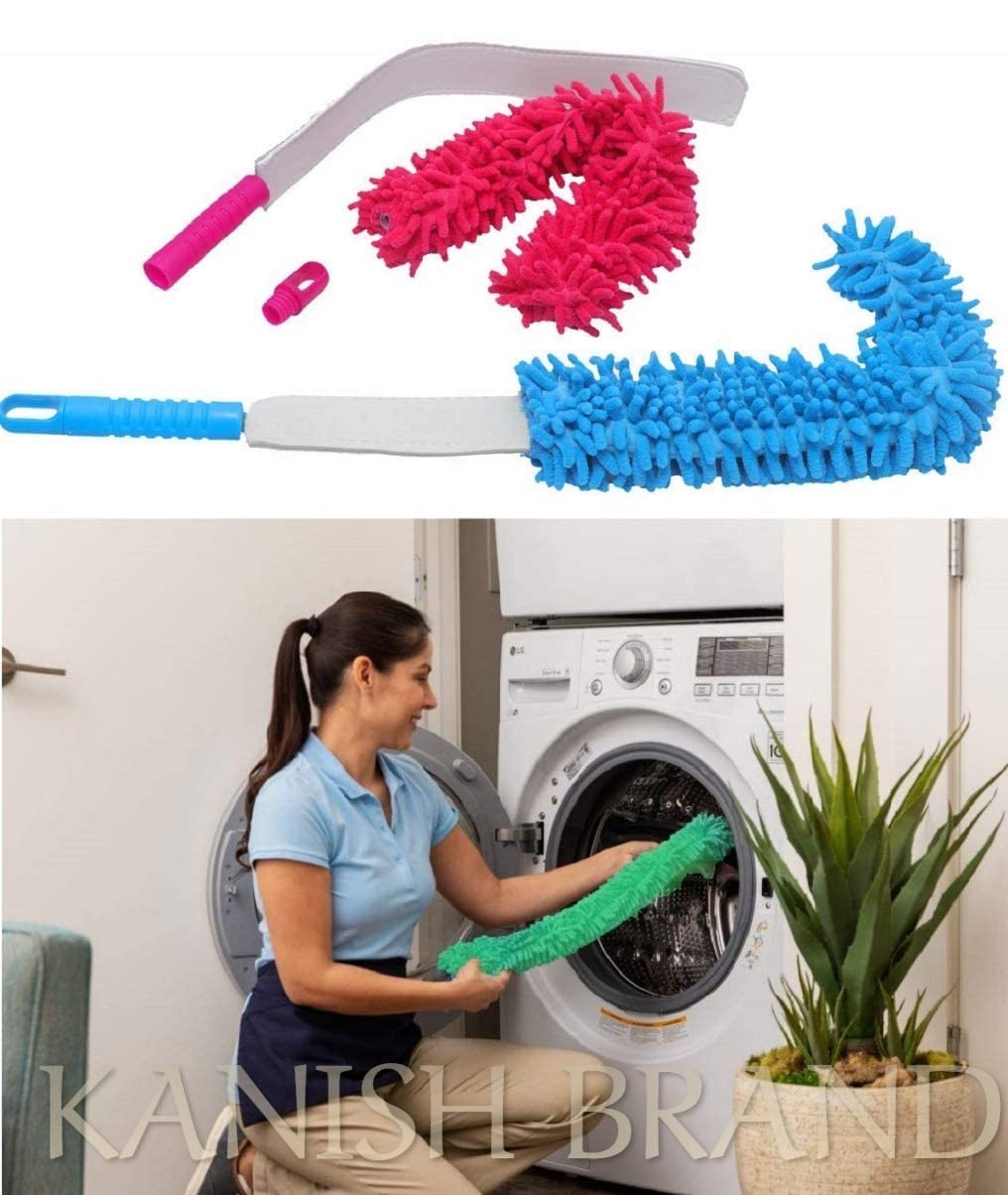 Multipurpose Microfiber Flexible with Expandable Rod for Dust Cleaning Fan Cleaner Brush with Long Rod Flexible Fan Cleaning Mop