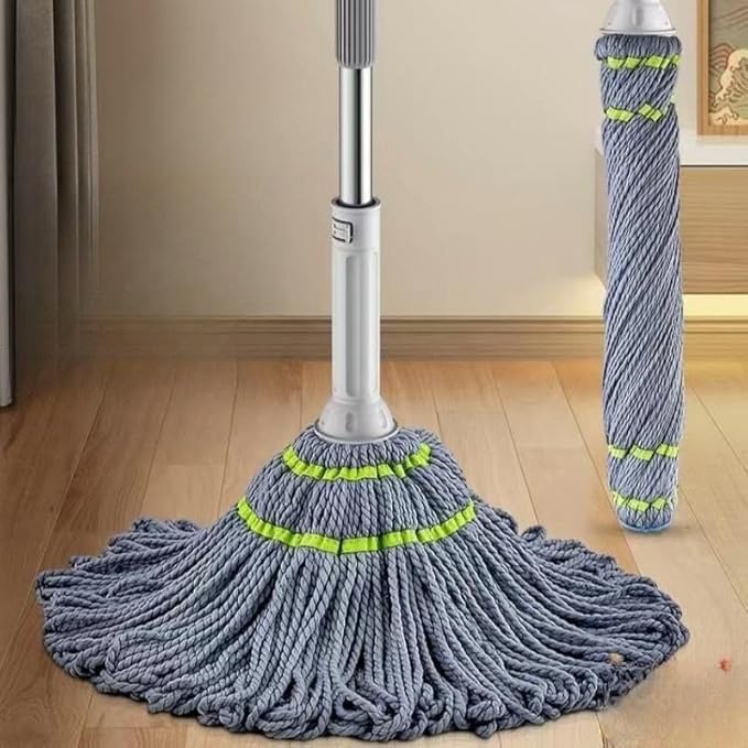 Microfiber Twist Mop for Floor Cleaning, Squeeze Twist Mop Stick, Durable Dust Easy to Use Floor Cleaner, Effective for Hardwood, Tile, and Laminate,