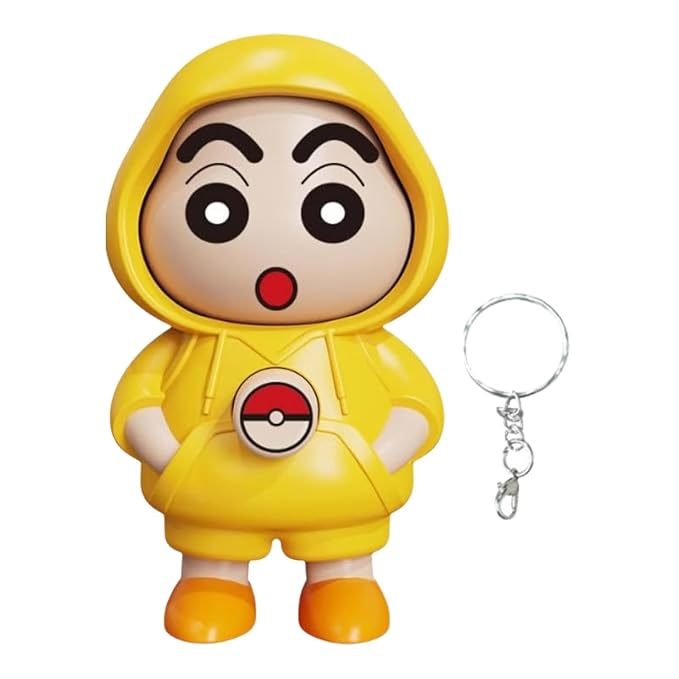 Toy Face Changing Doll Key Holder Cartoon Character Keychain for Men Gifts