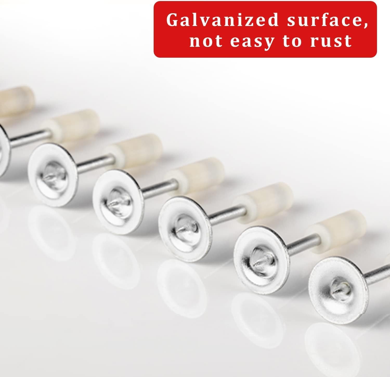 100 pcs Nail Gun Manual Steel Nails | 7.3mm Round Nails Ceiling Wall Fastener Working Tool | Mini Manual Nail Gun | Nail Gun Accessories | Ceiling Cable Fixed Slotting