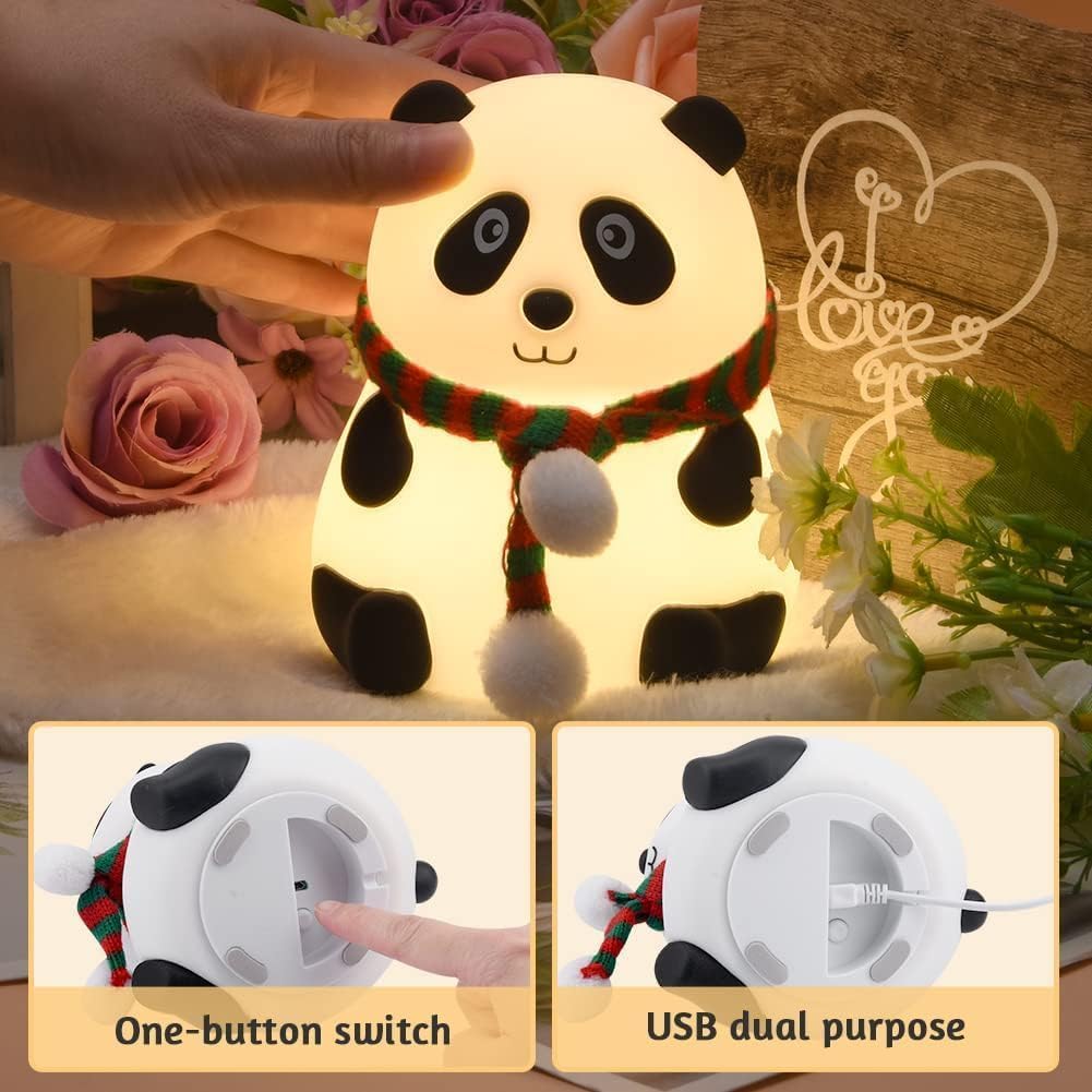 Panda Night Lamp for Bedroom, Cute Lamp, Panda Light, Room Decor, Valentine Gift for Girlfriend