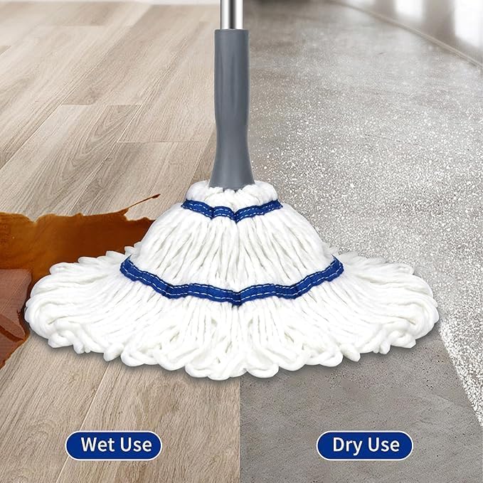 Microfiber Twist Mop for Floor Cleaning, Squeeze Twist Mop Stick, Durable Dust Easy to Use Floor Cleaner, Effective for Hardwood, Tile, and Laminate,