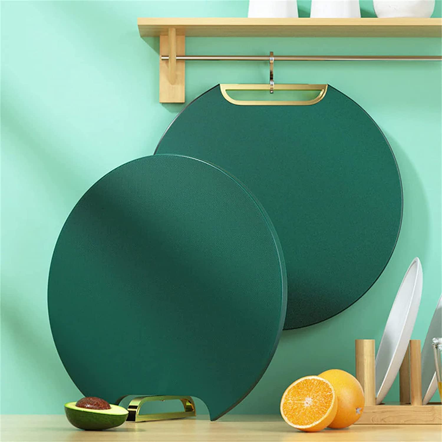 Circle Stand-able Double-Sided Chopping Board | Vegetable, Fruit Cutter, Meats Chopper Board, 360°Rotatable