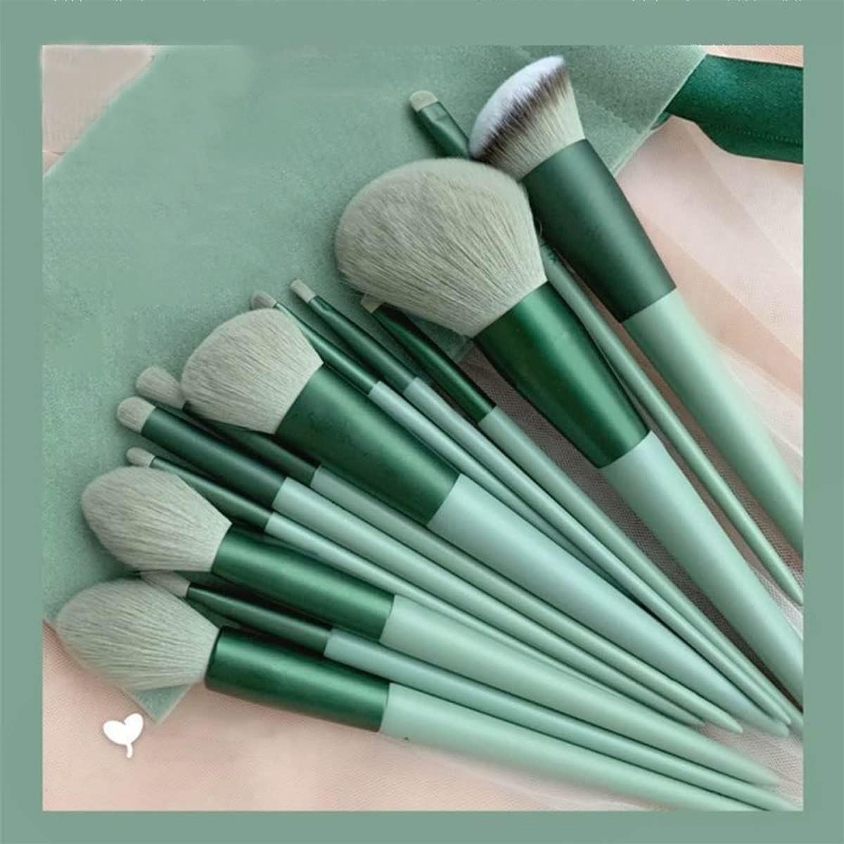 13 Pcs Makeup Brushes Set, Foundation Powder Concealer Eyeshadow Blush Highlighter Eyebrow Brush Make up Brush Set, Travel Makeup Brushes with Cloth Bag for Beginner and Makeup Artist