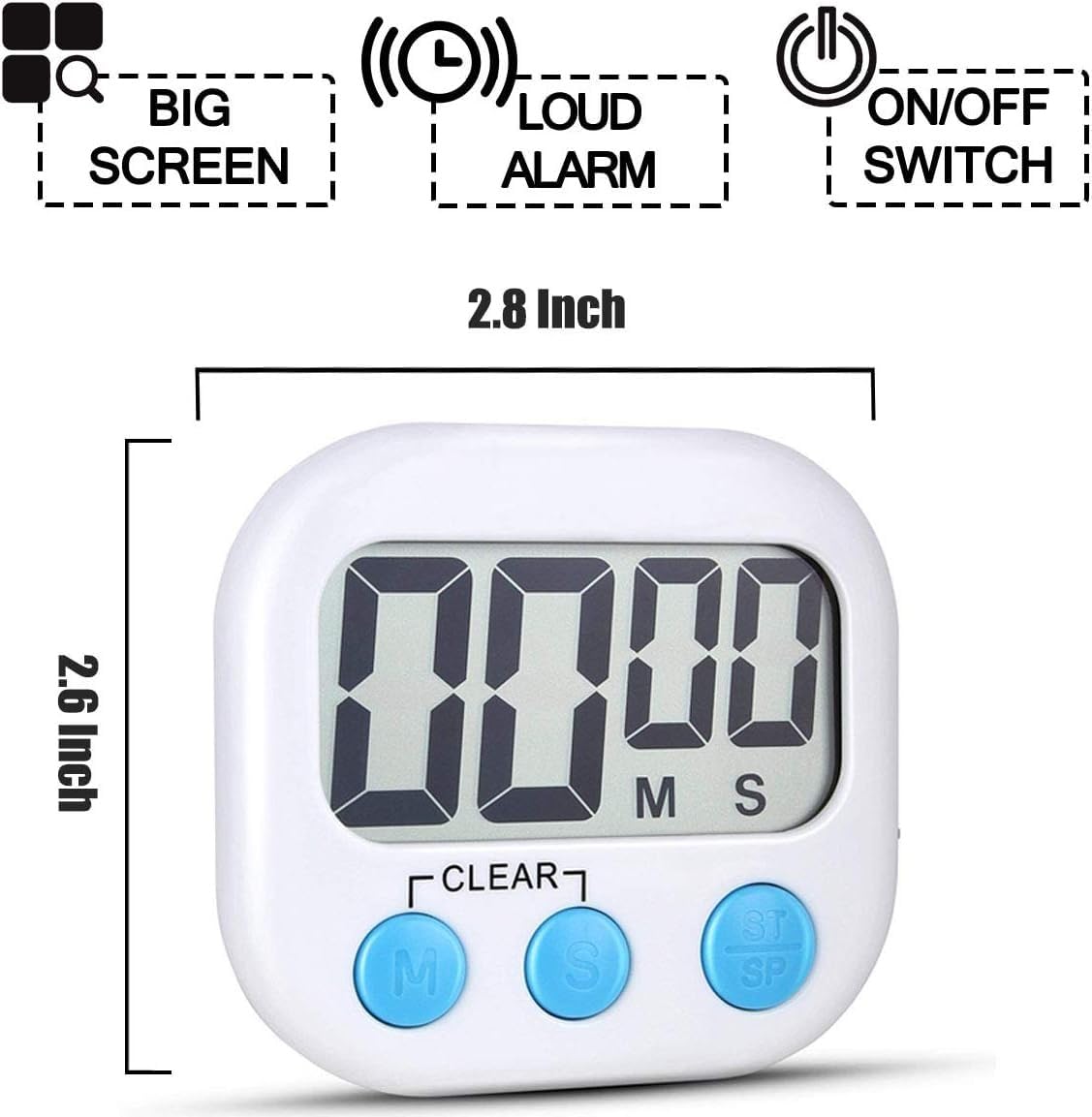 Digital Kitchen Timer gadgets study clock for students with timer kitchen timer with alarm