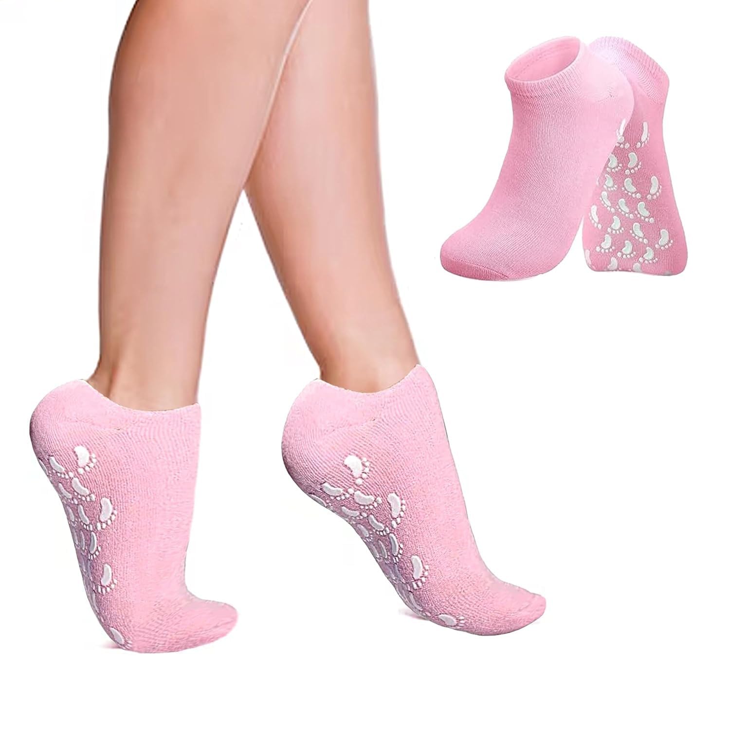 Silicone Socks For Women Moisturizing Silicone Spa Gel Socks For Women Silicon Socks Heel for Crack Spa Gel Socks for Women and Men Gel Socks