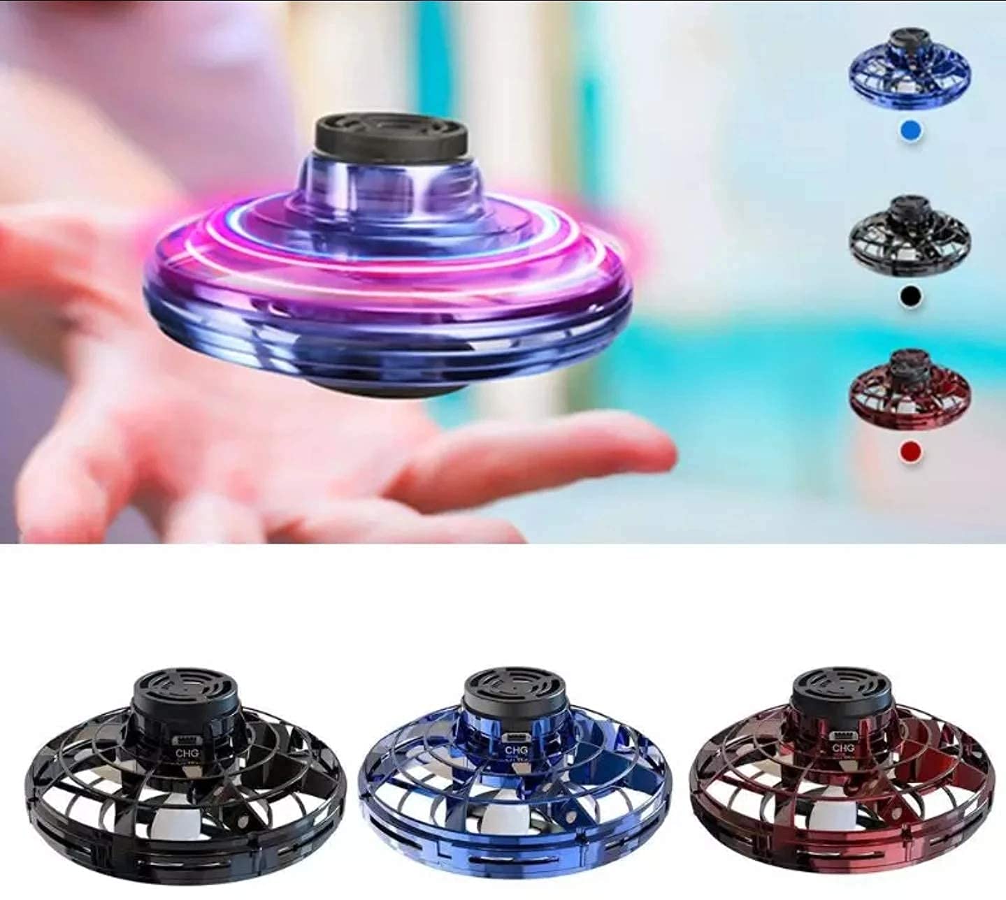 UFO Magical Flying Spinner Fingertip Upgrade Flight Gyro Flying Spinner Toy for Kids