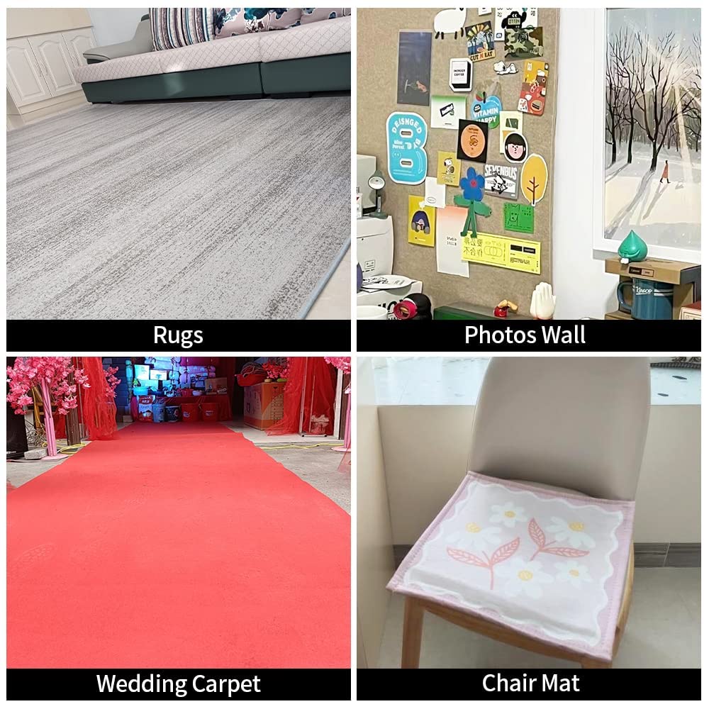 Double Sided 3CM x 20M Long Super Strong Sticky Carpet Tape, Non-Slip Waterproof Removable Mesh Grid Tape for Hardwood Floors, Mats, Wall Hanging & Paste Decoration