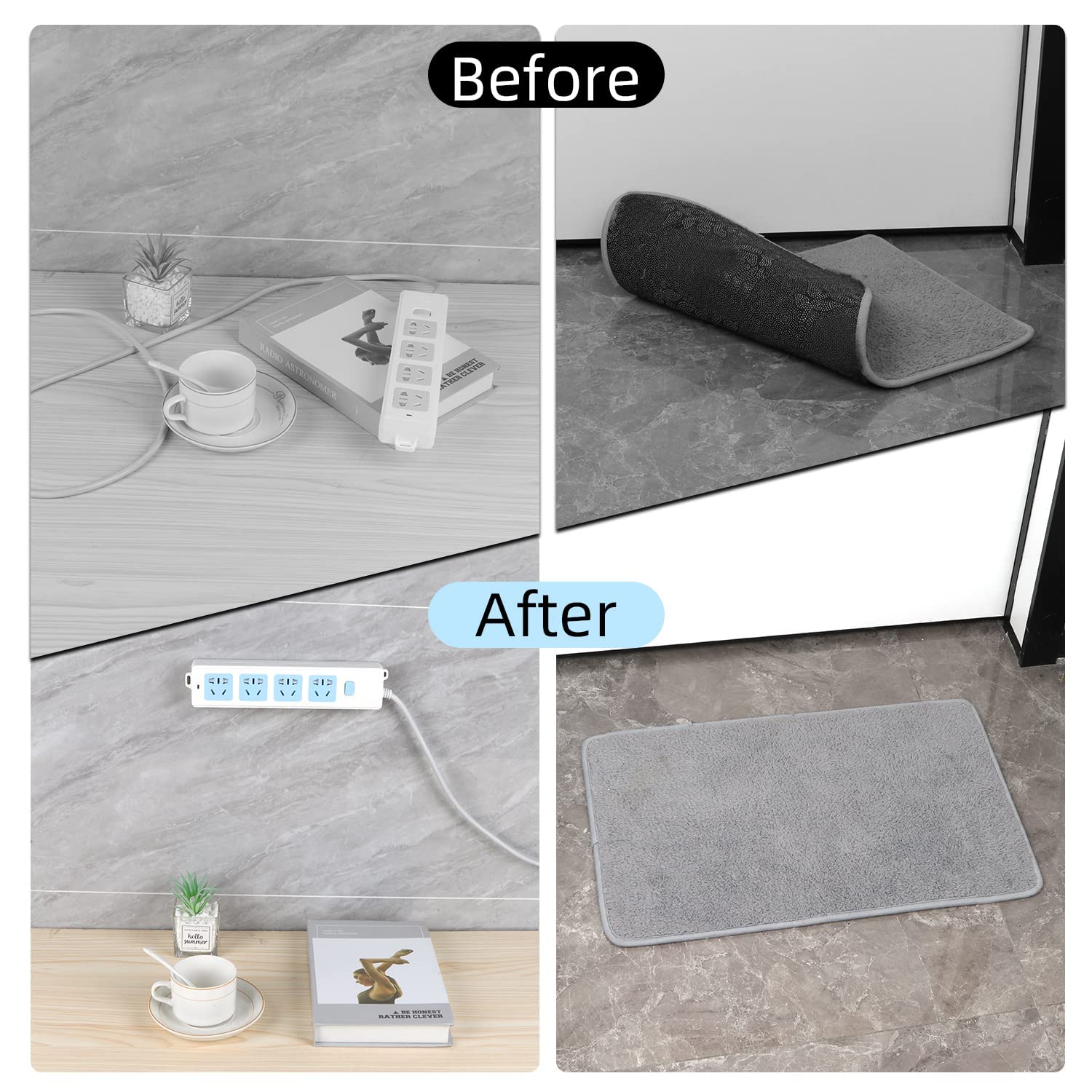 Double Sided 3CM x 20M Long Super Strong Sticky Carpet Tape, Non-Slip Waterproof Removable Mesh Grid Tape for Hardwood Floors, Mats, Wall Hanging & Paste Decoration