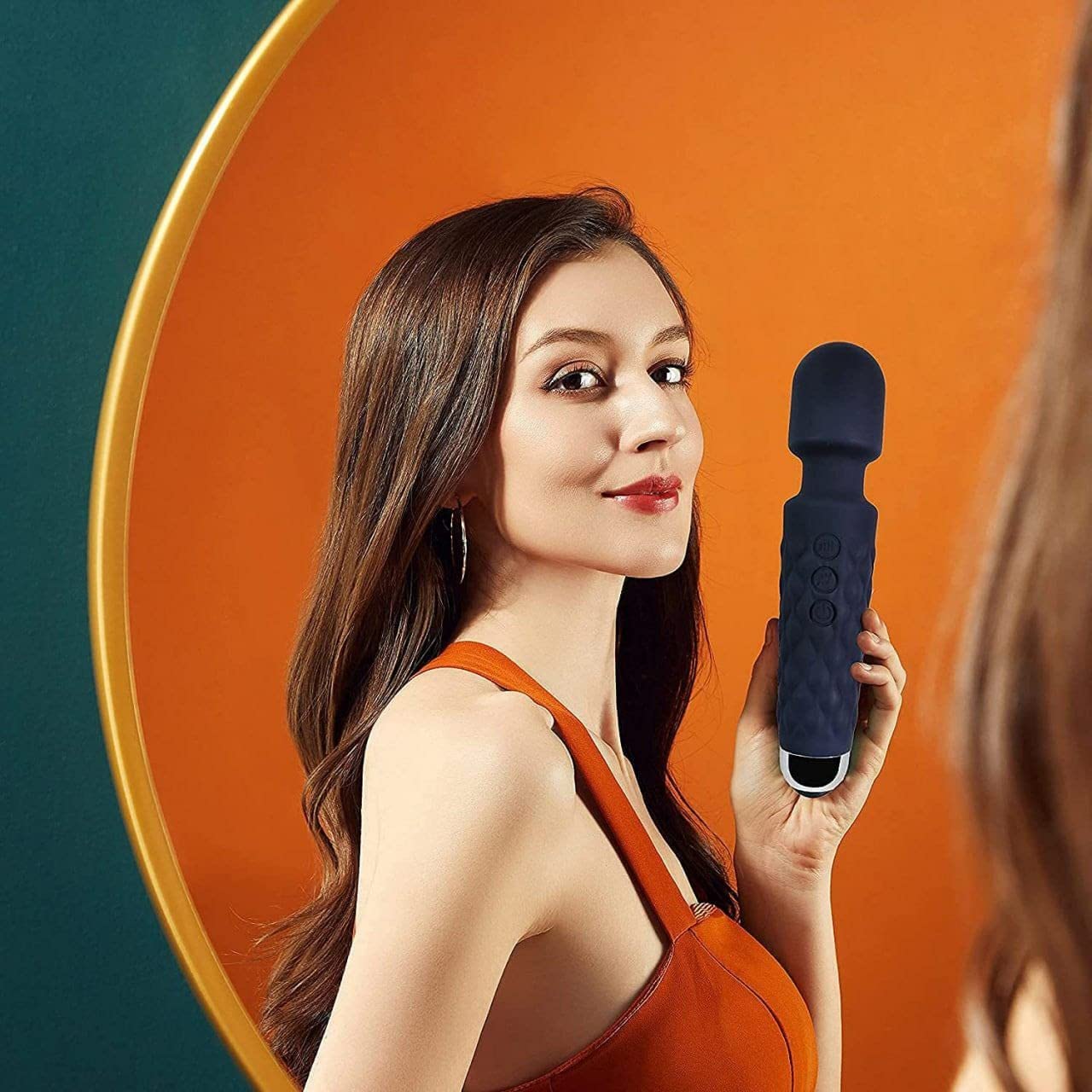 Cordless Rechargeable Personal Body Wand Massager Machine with 28 Vibration Modes & Water Resistant Magic Mate Handheld Cordless Personal Body Massager