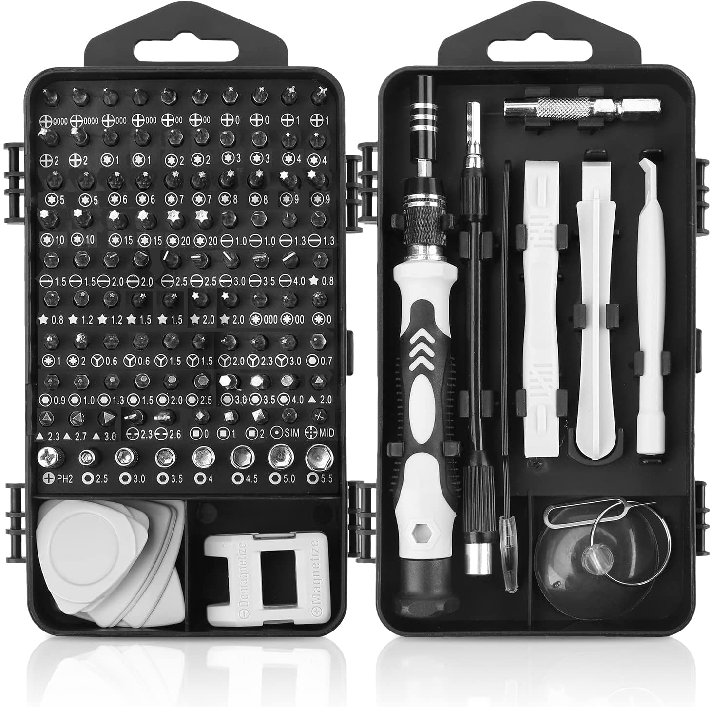 New Upgraded Precision Screwdriver Set, Professional Grade 115 in 1 Magnetic Repair Tool Kit for Electronics, iPhone, Laptop, PC, Game Mobiles, Watch, Eyeglasses, and DIY Projects