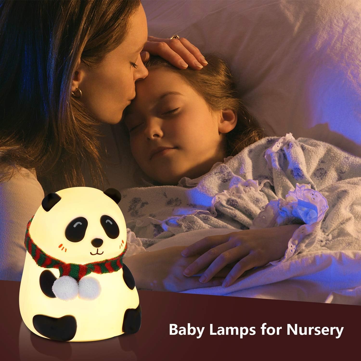 Panda Night Lamp for Bedroom, Cute Lamp, Panda Light, Room Decor, Valentine Gift for Girlfriend