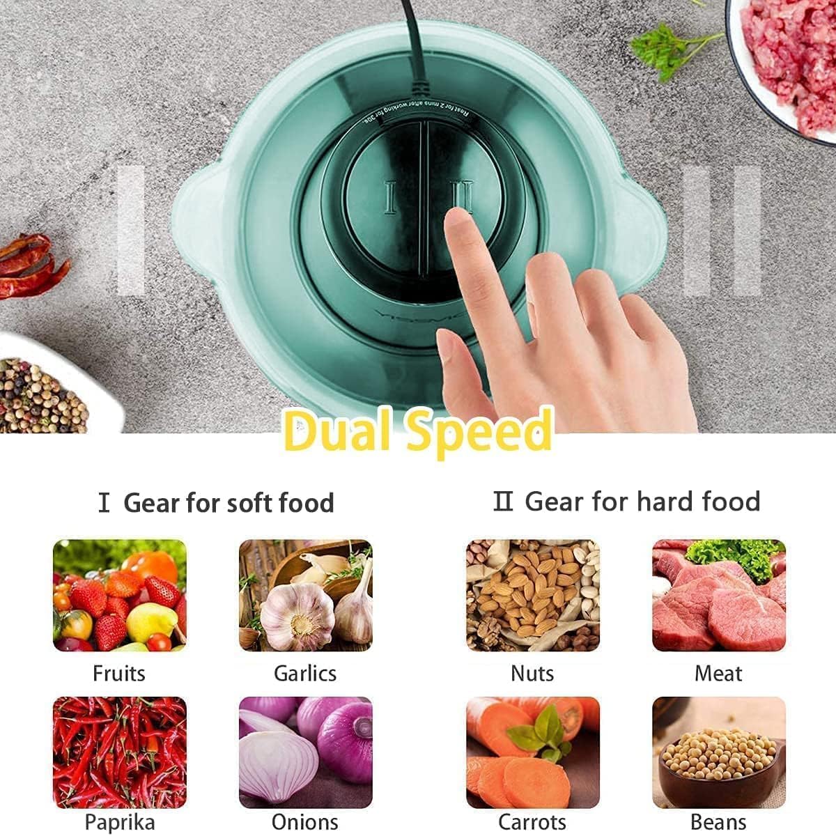 2L Food Processor – Mincer Food Processor Slicer Vegetable Machine Blender | Powerful Grinding for Home Use