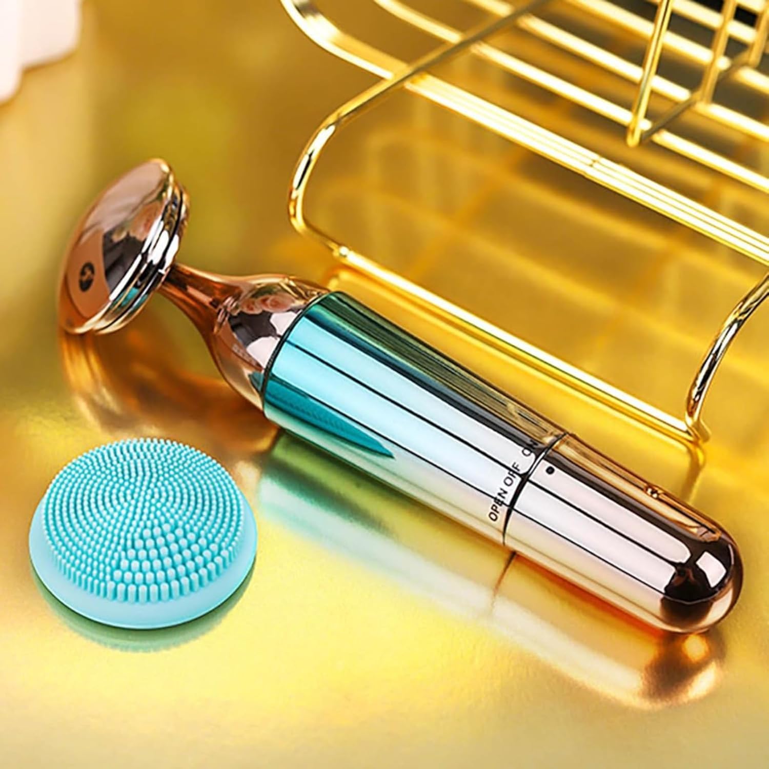 Premium 3 in 1 Face Neck Eyes Massager,Vibration Facial Massager for Skin Care, Face Sculpting Tool Multifunctional Neck Face Massager Beauty Device