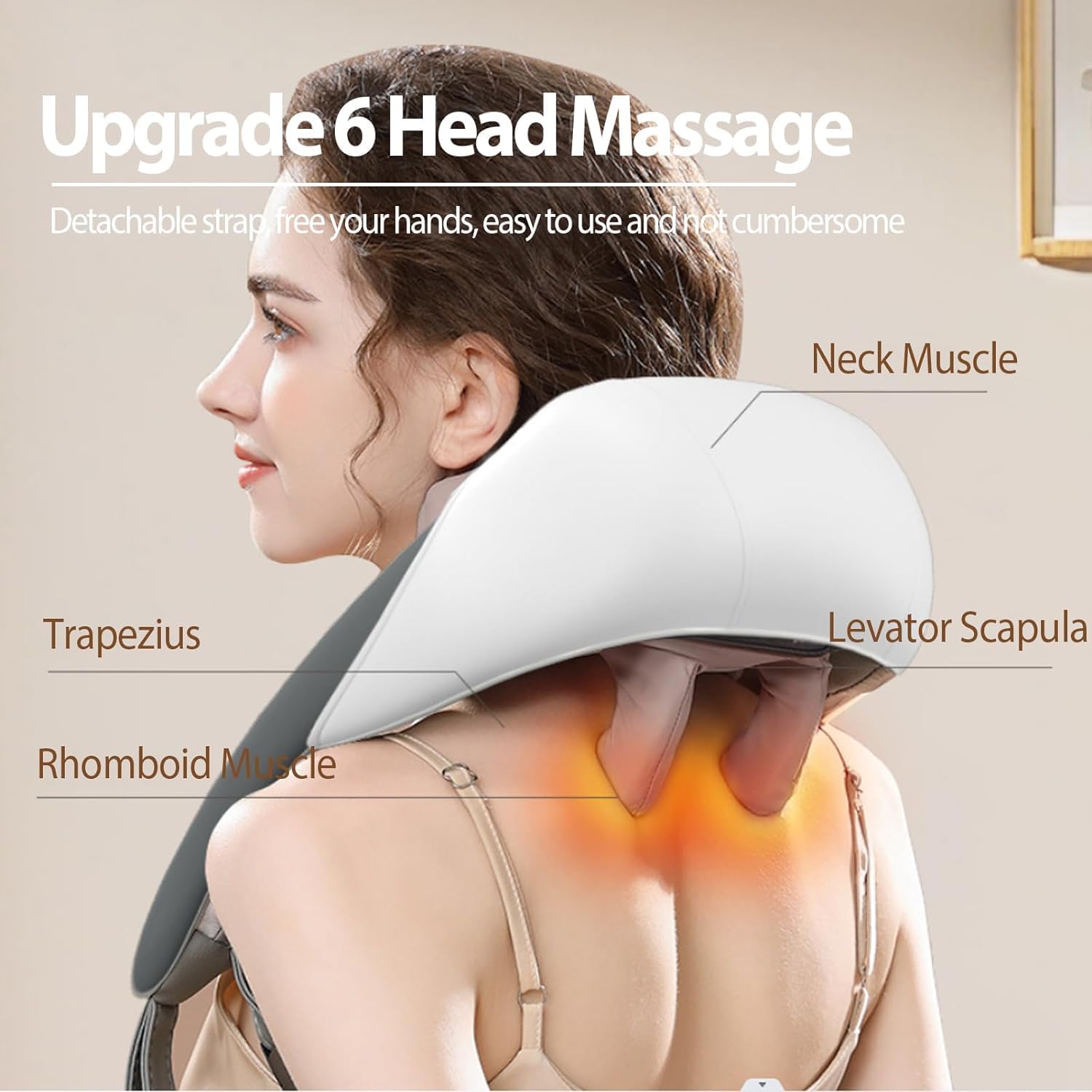 Neck Back Shoulder Massager for Pain Relief Deep Tissue 5D Kneading Shiatsu Roller Massage Machine for Body Aches Pains with Infrared Heat Therapy for Body Relax, Neck Cervical, Muscles, Waist, Calf, Legs