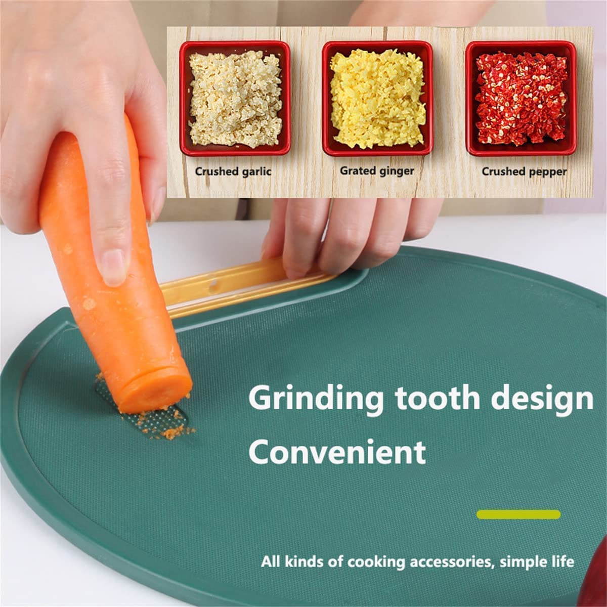 Circle Stand-able Double-Sided Chopping Board | Vegetable, Fruit Cutter, Meats Chopper Board, 360°Rotatable