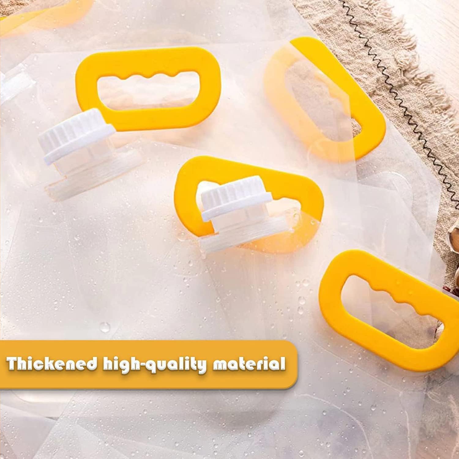 10 Pcs (2.5L) Plastic Grain Moisture-Proof Sealed Air Tight Bag Reusable Storage Pouch,Portable Handle Waterproof Packaging Food Rice,Beans,Candy,Liquid,Tea,Coffee,Oils,Beverages