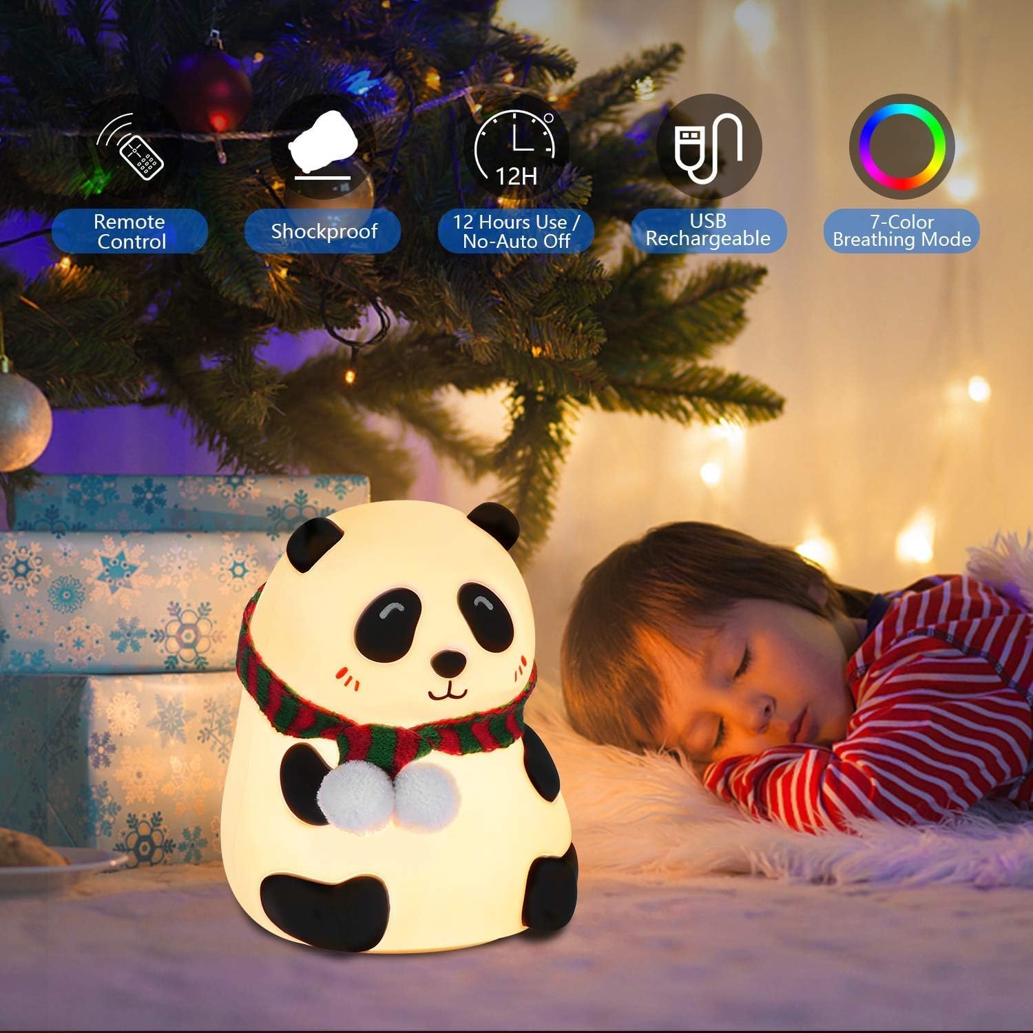 Panda Night Lamp for Bedroom, Cute Lamp, Panda Light, Room Decor, Valentine Gift for Girlfriend