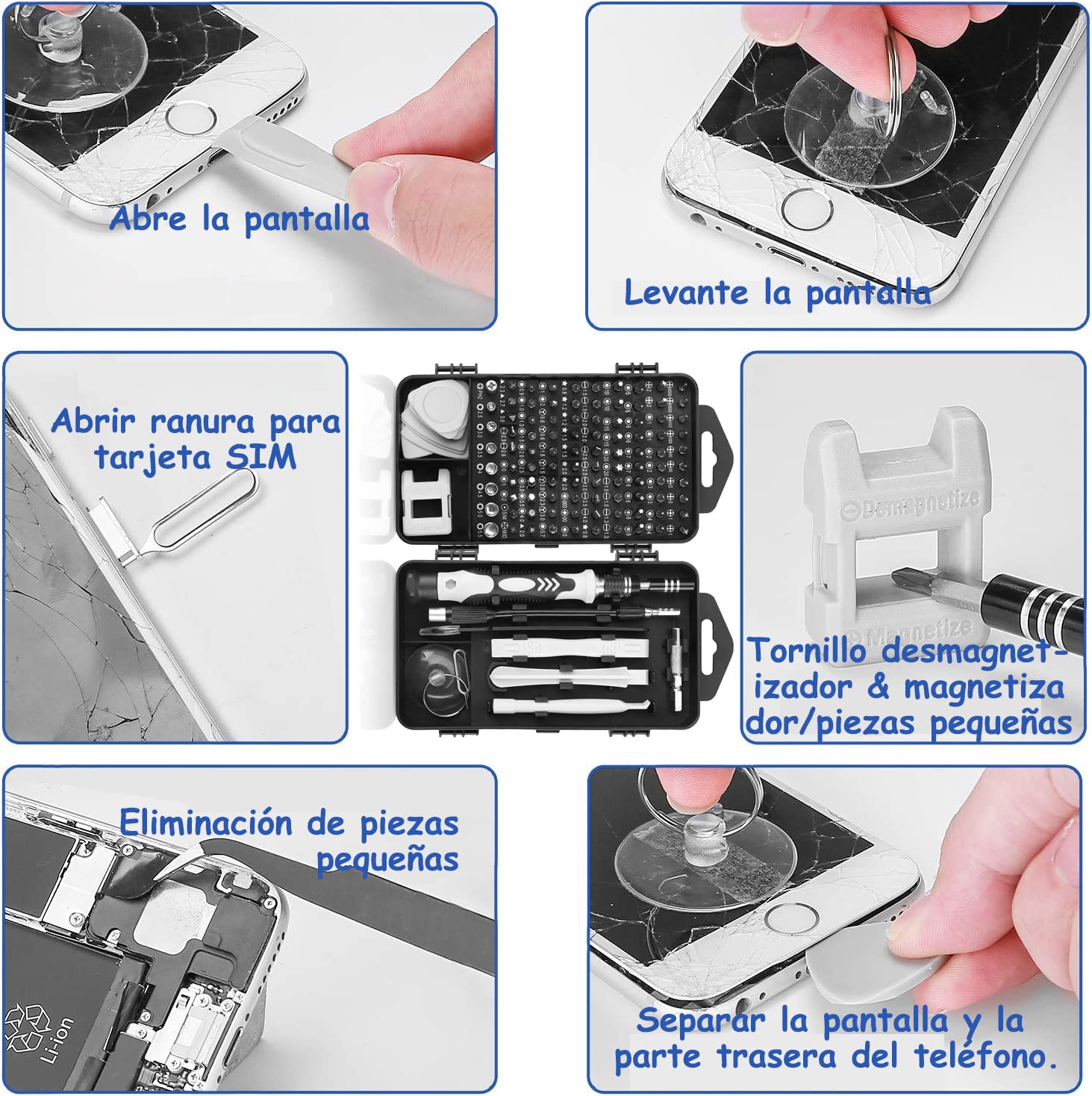 New Upgraded Precision Screwdriver Set, Professional Grade 115 in 1 Magnetic Repair Tool Kit for Electronics, iPhone, Laptop, PC, Game Mobiles, Watch, Eyeglasses, and DIY Projects