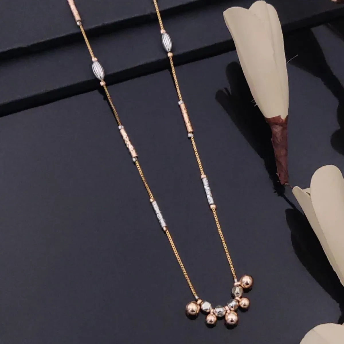 Rose Gold Elegant 3-Tone Anti-Tarnish Chains for Women Timeless Style & Durability