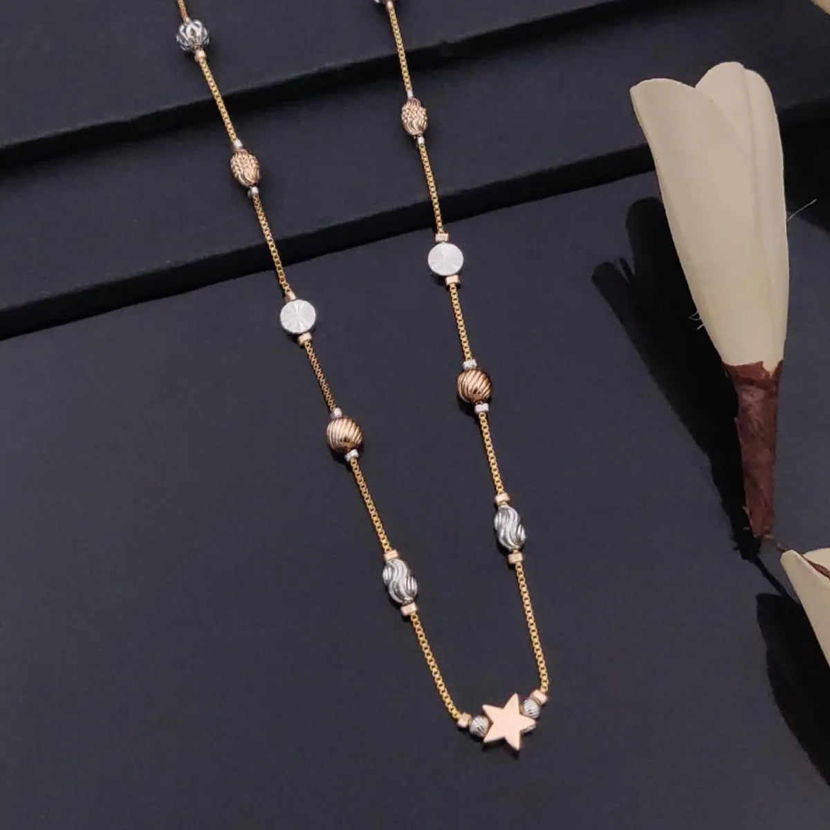 Rose Gold Elegant 3-Tone Anti-Tarnish Chains for Women Timeless Style & Durability