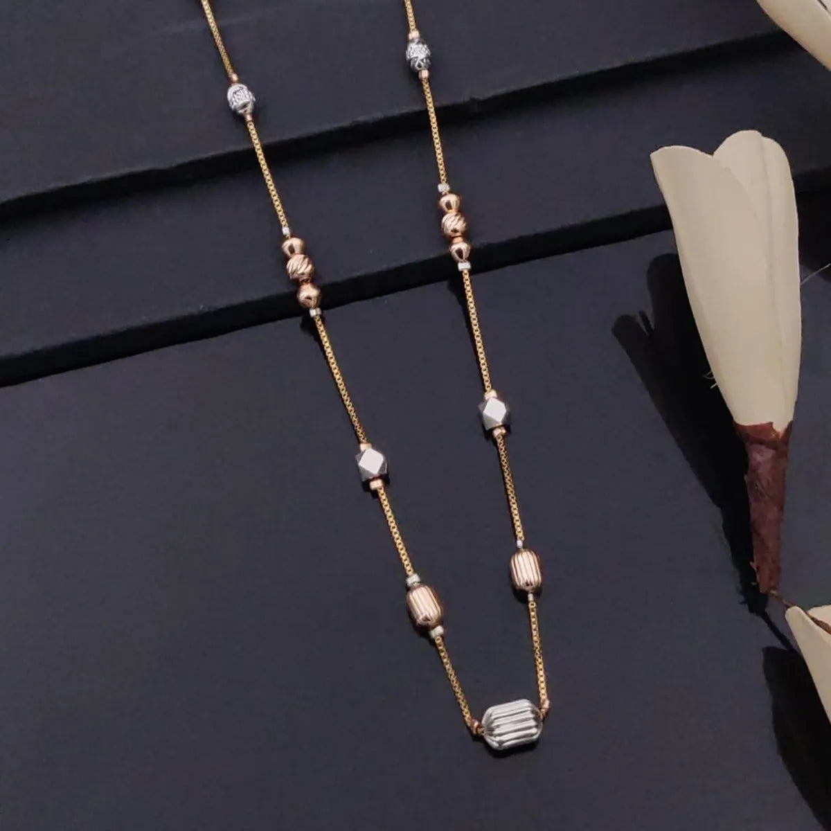 Rose Gold Elegant 3-Tone Anti-Tarnish Chains for Women Timeless Style & Durability