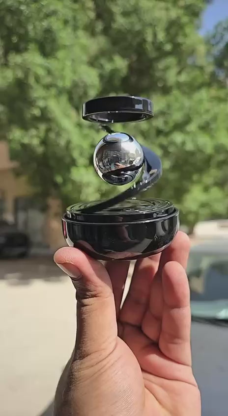 Solar Aromatherapy Car Air Freshener | Rotating Dashboard Perfume Diffuser | Solar-Powered Car Decoration with Eco-Friendly Fragrance | Stylish Interior Accessory